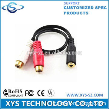 3.5mm to Stereo rca female Cable